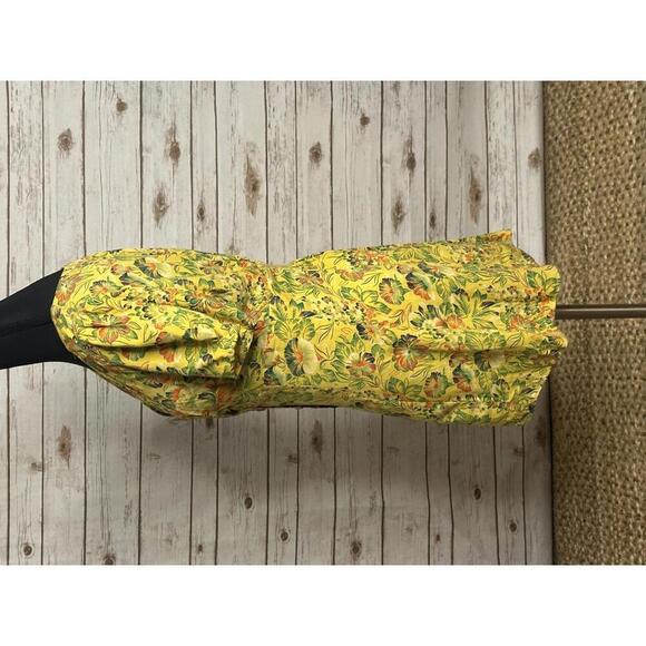 Urban Outfitter Bettie twist front floral linen-blend mini dress Size Medium - Picture 6 of 8